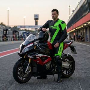 Combinaison en cuir pour course de moto professionnelle |   Combinaison de course unisexe pour adultes, respirante et imperméable, été/hiver - Product Image 5