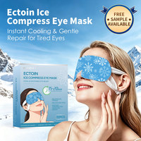 Masque Hydrogel Ectoïne pour les Yeux – Patchs Rafraîchissants Anti-Givre pour Cernes et Yeux Secs, Compresse Froide Jetable pour Yeux Fatigués