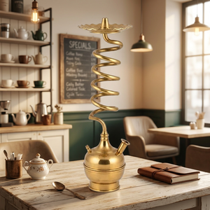 Modern Luxury Egyptian Spiral Hookah High Quality Brass - Product Image 5