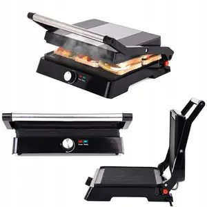 Grill électrique pliable, 2200w, 1 pièce, avec 4 plaques antiadhésives, résistant au Contact, pour Sandwich et Sandwich