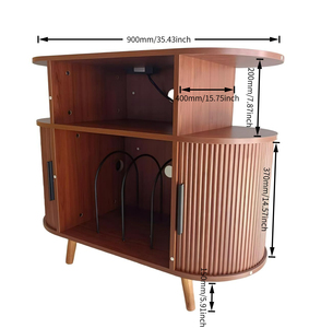 <span class=keywords><strong>Meuble</strong></span> de salon moderne et simple sur mesure, fabriqué en usine, support pour tourne-disque, armoire, <span class=keywords><strong>meuble</strong></span> en MDF, étagère pour <span class=keywords><strong>CD</strong></span>, étagère latérale - Product Image 3