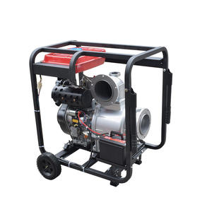 Pompe à eau diesel refroidie par air 192, 6 pouces, 12 chevaux, grande cylindrée, auto-amorçante pour le contrôle des inondations, le drainage et l'irrigation - Product Image 1