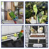 Conception améliorée JH-Mech Matériau robuste Sécurité stable et cadre en métal solide Conception attentionnée Cage à oiseaux grande taille