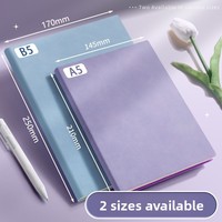 Carnet de notes numérique en PU doux au toucher, impression numérique, cadeau, design élégant, pour étudiant, A5, agenda épaissi, B5, bloc-notes de bureau simple, reliure cousue