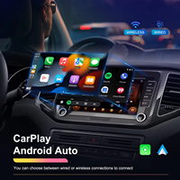Autoradio Android Podofo 7'' avec CarPlay/Android Auto sans fil, GPS, WIFI, FM, RDS pour VW/PASSAT/SKODA/POLO/FABIA/GOLF 5/6