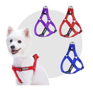 脱出プルーフ調整可能子犬ハーネスソフトナイロンウェビングステップ犬用ハーネス歩行トレーニング用屋外ハイキング - Product Image 1