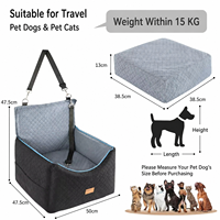 Coussin de siège auto pour chien, souple, pour chiens de taille moyenne à grande jusqu'à 55 lb, lavable, avec laisse de sécurité pour SUV/MPV