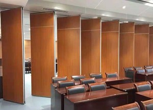 Modern Acoustic Folding <strong>Partition</strong> <strong>Wall</strong> Removable <strong>MDF</strong> Sliding <strong>Wall</strong> Panels for Office Gym Melamine Material for School Villa - Product Image 6