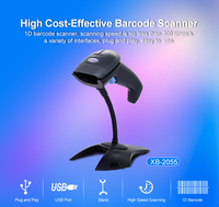 Lecteur de codes-barres 1D filaire Syble XB-2055, haute performance, scanner laser 1D portable rapide pour les magasins de détail