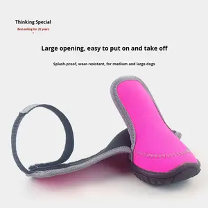 En Çok Satan Dört Mevsim Evrensel Köpek Ayakkabıları Su Geçirmez Dört Yönlü Esneme Özellikli Nefes Alabilen Havasız Olmayan Yumuşak Kauçuk Tabanlı Dayanıklı Evcil Hayvan Ayakkabıları - Product Image 4