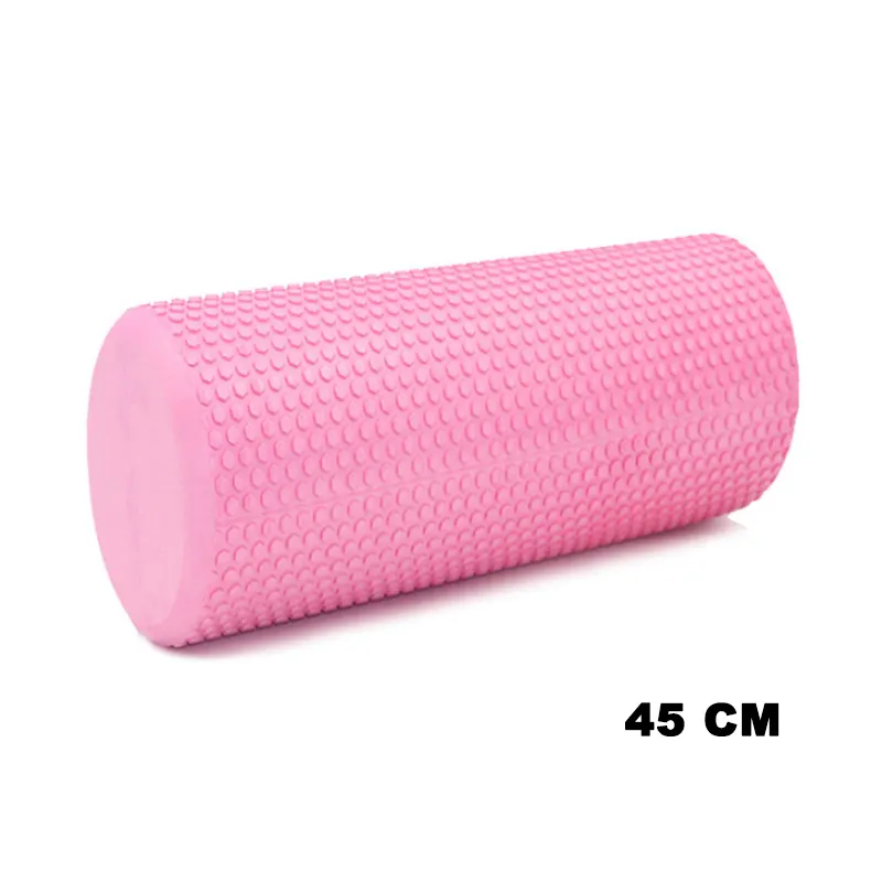eco-friendly 45cm solid fitness equipment high density muscle relax yoga massage foam roller