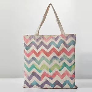 Gahumi Mode Nouveau Design Grand Tissu Lourd Pliable Flamme Ins Style et Cartoon Motif Canvas Shopping Bag - Product Image 1