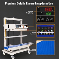 Machine de scellage vertical continu automatisée 220V avec écran tactile et impression de date, code-barres et QR code