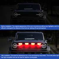 Feux de calandre à LED de style Raptor 3 en 1-6 en 1 Ensemble de calandre à LED pour SUV Ford Off Road Trunk