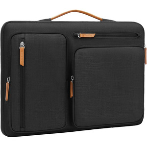 360 Laptop Briefcase with Handle Polyester Material Compatible with <b>MacBook</b> Lightweight Fashionable 15.6-16 Inch - Product Image 1