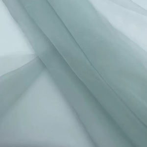 <span class=keywords><strong>Tissu</strong></span> en crêpe d'organza <span class=keywords><strong>blanc</strong></span> ultra-fin 100% polyester, séchage rapide, respirant, écharpe de mariage personnalisée pour filles - Product Image 3