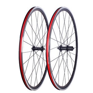Jeu de roues de vélo de route 700C, frein V, 24 trous, jante en alliage d'aluminium double couche haute résistance - Product Image 2