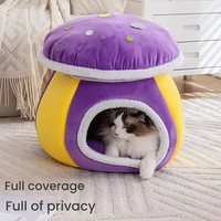 Lit pour petits chats en coton épais et peluche de lapin, écologique, avec mousse à mémoire de forme amovible, fourni directement par l'usine