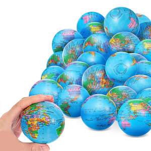 Pelota Antiestrés de Espuma de PU con Mapa <span class=keywords><strong>del</strong></span> <span class=keywords><strong>Mundo</strong></span>, Globo Terráqueo para Apretar, Juguete para Adultos y Niños - Product Image 3