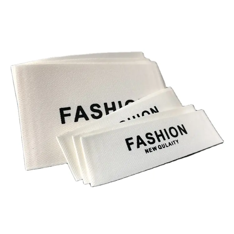 Geweven Merknaam Kleding Labels Katoenen Doek Hoed Tag Aangepaste Kleding Label Geweven Labels