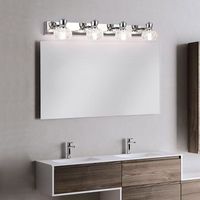 Lumière LED pour miroir, salle de bain, éclairage de dressing, applique murale, lumière moderne et simple pour armoire à miroir, sans perçage