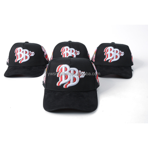 Bán buôn tùy chỉnh Top x CT 5 Bảng điều chỉnh corridos tumbados bên ngoài mũ bóng chày cong vành da lộn 3D thêu G5 innedit mũ râu - Product Image 2