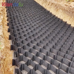 Chi phí thấp hơn nhựa sỏi lưới đường lái xe mat geocell nhà sản xuất giá sỏi lưới địa di động cho các hệ thống giam cầm tế bào - Product Image 1