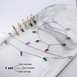 Conjunto <span class=keywords><strong>de</strong></span> joyería <span class=keywords><strong>de</strong></span> mujer <span class=keywords><strong>de</strong></span> Plata <span class=keywords><strong>de</strong></span> Ley 925 <span class=keywords><strong>de</strong></span> Zirconia cúbica chapada en oro <span class=keywords><strong>de</strong></span> <span class=keywords><strong>marcas</strong></span> <span class=keywords><strong>famosas</strong></span> <span class=keywords><strong>de</strong></span> diseñador <span class=keywords><strong>de</strong></span> fábrica OEM personalizado - Product Image 5