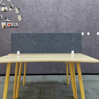 Écran de confidentialité de bureau acoustique moderne en feutre PET double couche, cloison pliable pour bureaux haut de gamme, entrepôts et utilisation extérieure