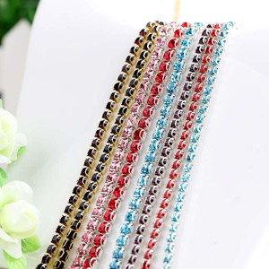 Chaîne à griffes en strass double oreille de type D, à dos plat, pour accessoires vestimentaires DIY, diamant de qualité A, origine Yiwu DX101 - Product Image 3