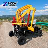 Viteuse de pieux de garde-corps entièrement automatique à vitesse de construction rapide et forage précis