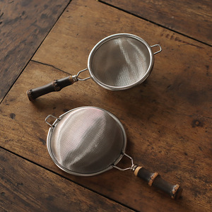 New purple bamboo handle stainless steel <b>tea</b> strainer, <b>tea</b> filter, <b>tea</b> utensil, <b>tea</b> <b>set</b> accessories for the Six Gentlemen of - Product Image 1