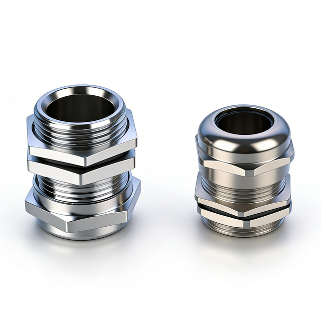 Stainless Steel Cable Gland, IP68 Waterproof Cable Connector, Metal Cable Gland for Industrial Electrical Wiring