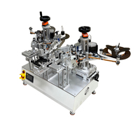 Machine d'étiquetage semi-automatique de haute précision pour boîtes de filtres, cartouches filtrantes et masques à gaz