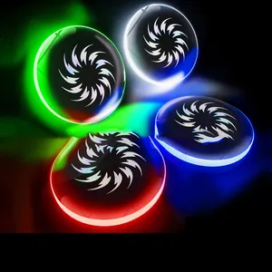 充電式調光可能防水競争力のあるフリスビーDiskAdult Fitness Professional Competition LED Glowing Frisbeed
