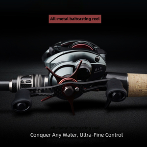Carrete de Pesca de Metal para Baitcasting, 8 + 1 Rodamientos, Control Ultrafino para Pesca en Agua Dulce y Salada - Product Image 1