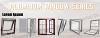 Fenêtre à battant moderne en PVC CHANGYI avec portes coulissantes en verre double vitrage UPVC pour hôtels, design de cadre en plastique
