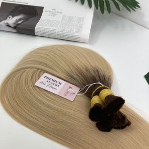 Best Quality Virgin Human Hair Bulk <b>Extensions</b> Cuticle Aligned Ombre Remy Hair from Factory Supplier <b>Cheap</b> price - Product Image 3