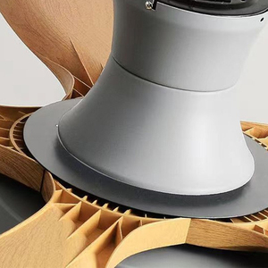 Ventilador de Techo de Madera Maciza de 5 Aspas de 48 52 60 Pulgadas con Lámpara, Control Remoto, Ventilador de Techo LED Moderno con Luz - Product Image 2
