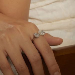 Bijoux de luxe Dylam, bijoux fins, argent 925, amour infini, zircone 5A, perle de coquille, nœud papillon, bagues de fiançailles, bagues de mariée, bagues à porter au quotidien - Product Image 5
