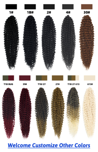 Cabello Sintético al por Mayor Ruso de 24 Pulgadas, Ondulado Profundo, para Trenzas de Ganchillo, Cabello a Granel, Rizado Ariel, Ondas Oceánicas - Product Image 4