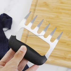 Siêu sắc nét bằng thép không gỉ dĩa nhựa chịu nhiệt xử lý Trọng lượng nhẹ thực phẩm an toàn đồ dùng kéo thịt lợn băm nhỏ tay - Product Image 5