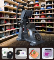 Presse à chaud semi-automatique manuelle à double chauffage intelligente avec écran LCD pour impression à plat et pressage de casquettes/chapeaux – Nouveauté en gros