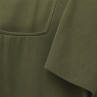 Robe décontractée pour femme, col carré, manches courtes, longueur midi, en rayonne 200 GSM, coupe trapèze, respirante, été, personnalisable avec logo OEM