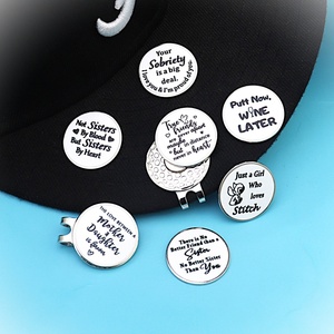 Golf <b>Hat</b> With Magnetic Ball Marker Unique Gold <b>Box</b> Logo Engraving Plating Black Snapback Blip Novelty Tag Edge South Blanks Caps - Product Image 4