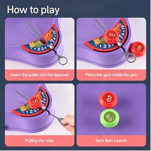 Jeu de combat de toupies gyroscopiques, jouet interactif multijoueur, avec disque Super Arena classique - Product Image 6