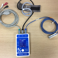 Équipement d'hôpital vétérinaire portable salle d'opération ICU 2.4 écran TFT moniteur patient multiparamètre pour usage vétérinaire