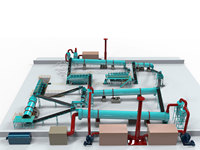 Ligne de fabrication de granulés d'engrais NPK / Ligne de granulation d'engrais NPK de 4 mm / Ligne de granulation d'engrais NPK
