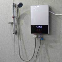 Pemanas Air Panas Cepat Tanpa Tangki Tuya App 2024 Kontrol Wifi 220V Berbahan Aluminium Cor untuk Wastafel