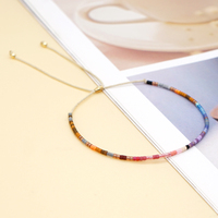 Bracelet d'amitié bohème Go2boho pour femmes, bracelet coloré, cadeau minimaliste, bijoux délicats pour filles de plage, bracelet en perles Miyuki